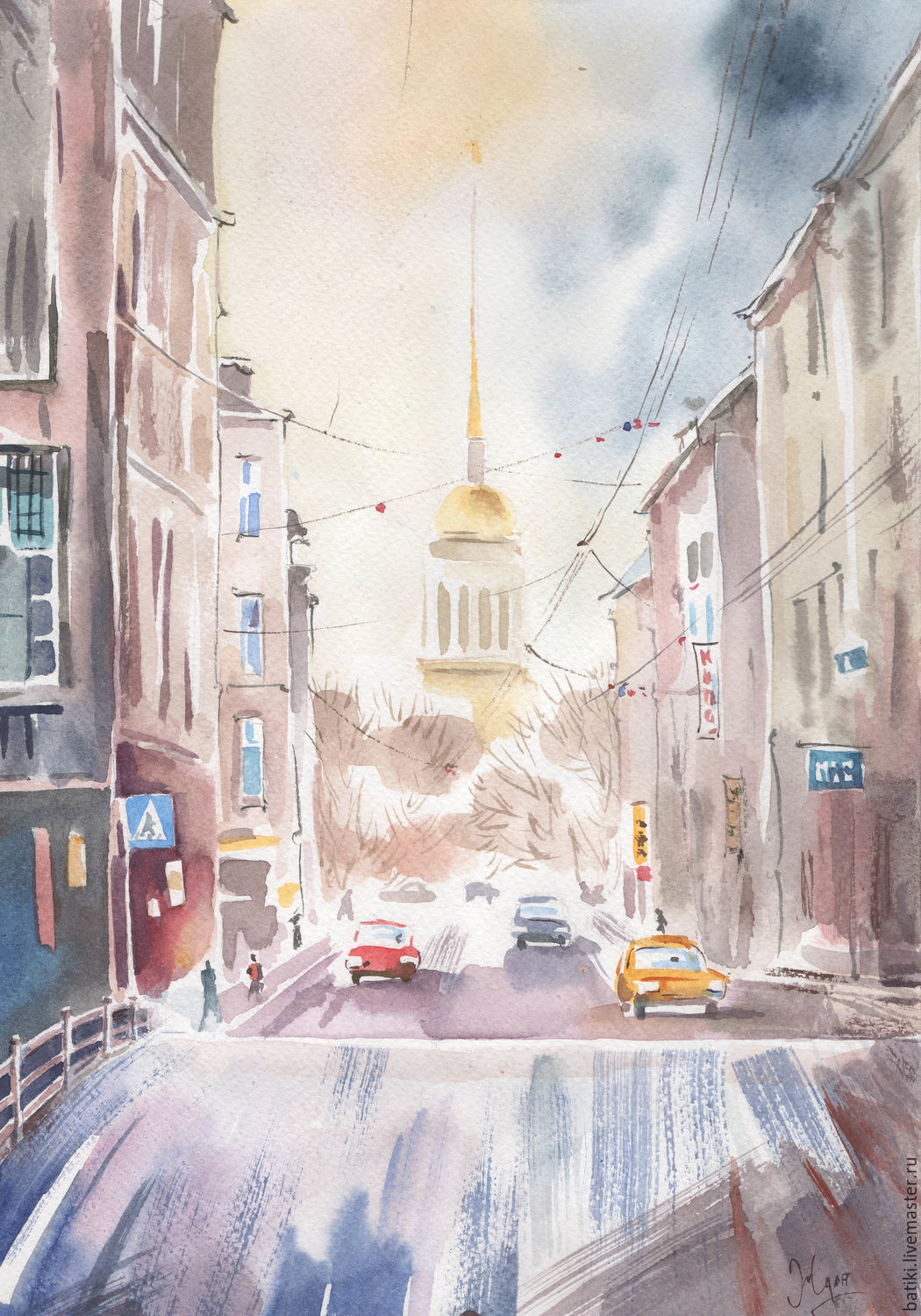 1050x1500 St. Petersburg. Watercolor Painting Shop Online On Livemaster - Russian Watercolor