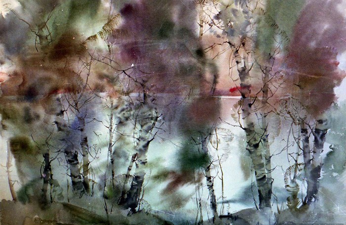 700x455 Still Watercolor Painting Of Russian Painter Glory Korobeinikov (4 - Russian Watercolor