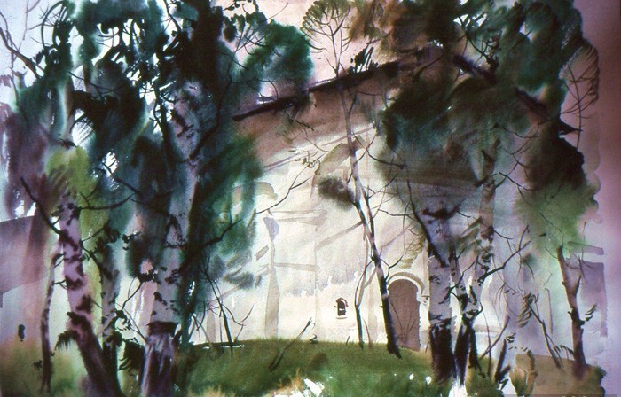 700x448 Still Watercolor Painting Of Russian Painter Glory Korobeinikov - Russian Watercolor Paints