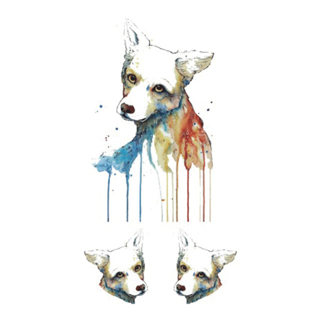 640x640 2017new Hot Design Temporary Tattoo For Adult Waterproof Tatoo - Sad Watercolor