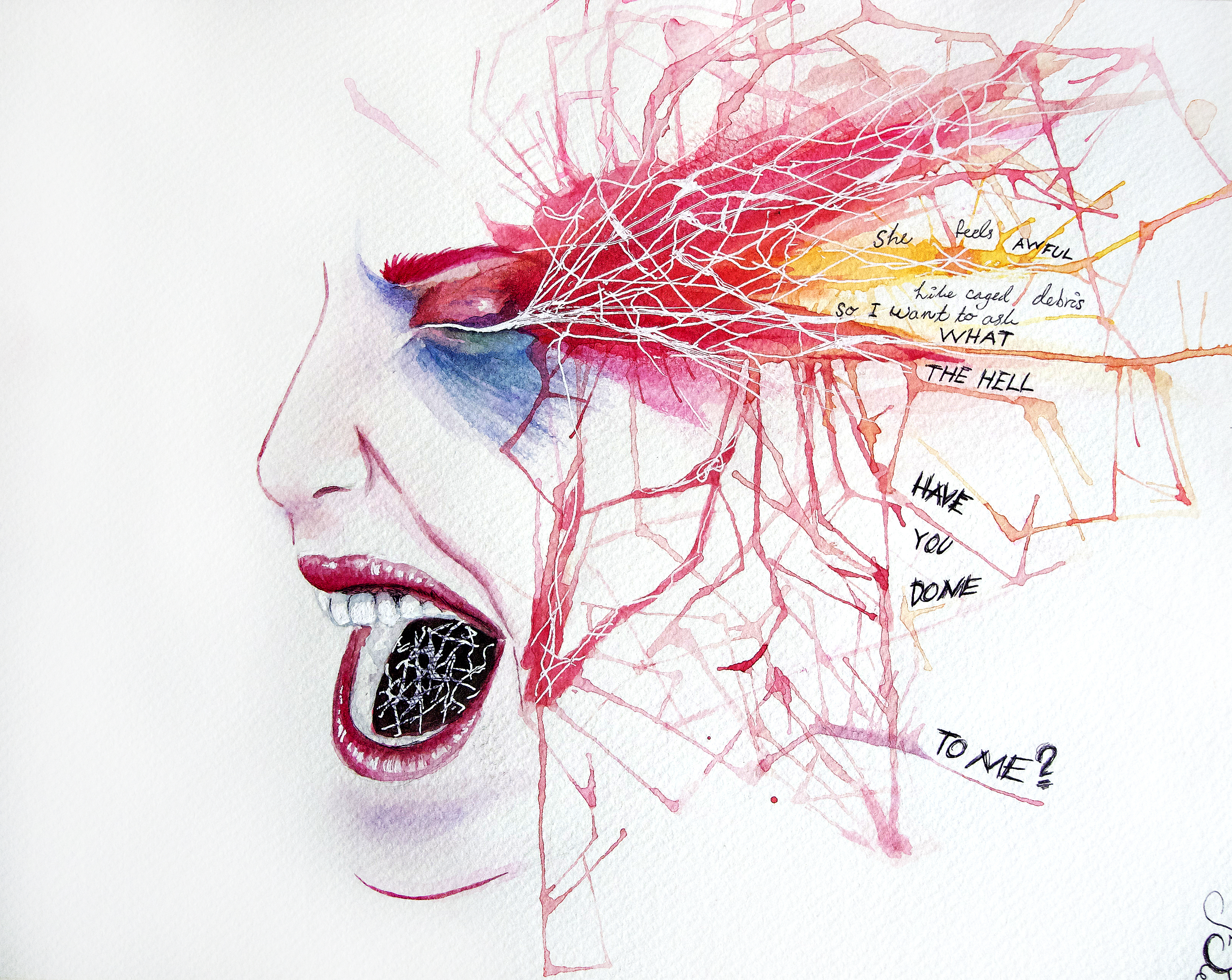 3234x2574 Watercolors Phoneme. - Sad Watercolor