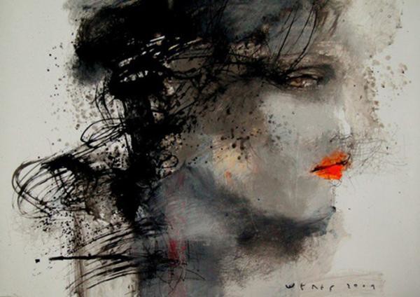 600x424 Spectacular Abstract Painting Ideas - Sad Watercolor Paintings