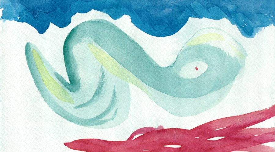 900x500 Between Happy And Sad The Abstract - Sad Watercolor Paintings