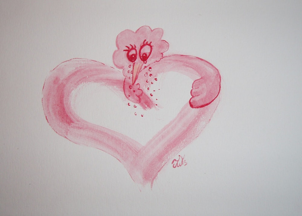 1000x716 10.3.2013 Sometimes Love Is Sad - Sad Watercolor Paintings