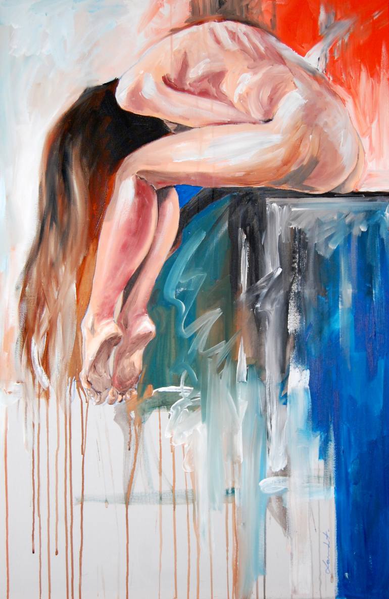 770x1184 Sad But Proud! Painting By Christophe Lambert Saatchi Art - Sad Watercolor Paintings