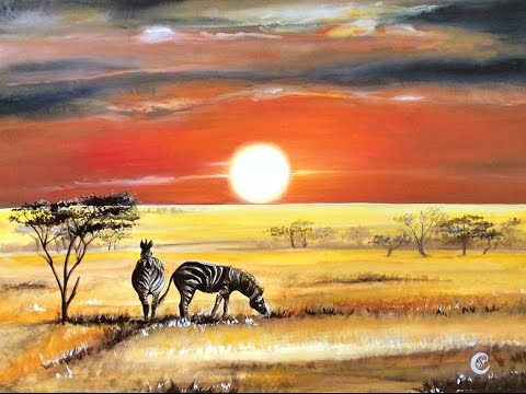 480x360 Watercolor African Safari Painting Full Video Demonstration - Safari Watercolor
