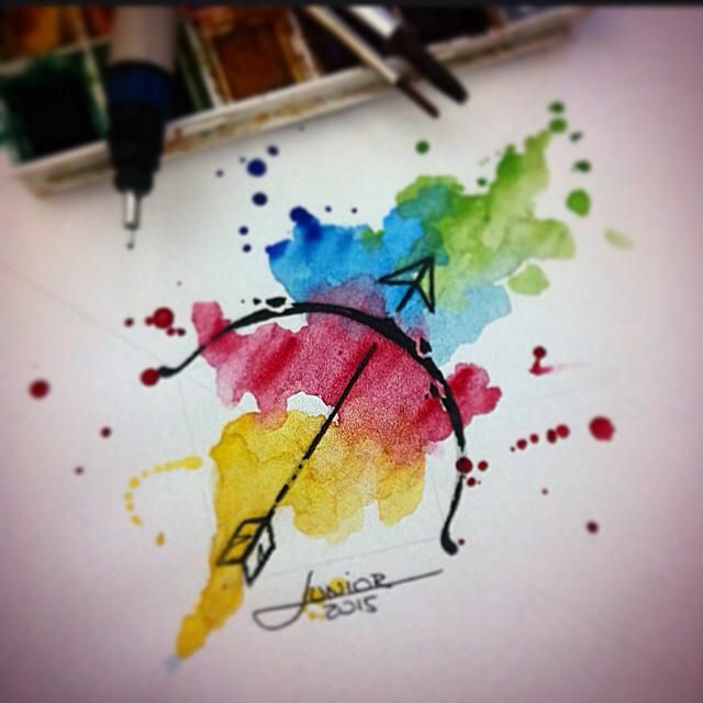 640x640 Sagittarius - Sagittarius Watercolor