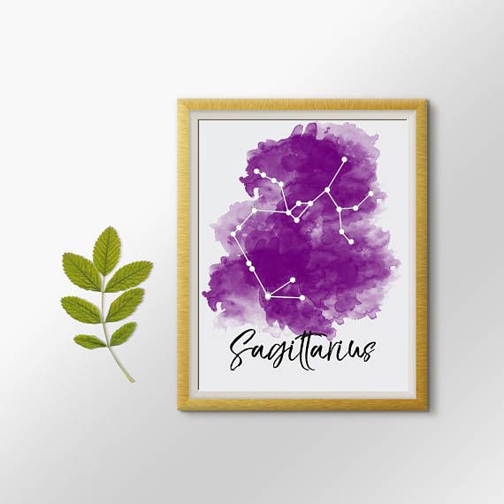 570x570 Sagittarius Printable Art, Art Print, Wall Art Print, Download - Sagittarius Watercolor