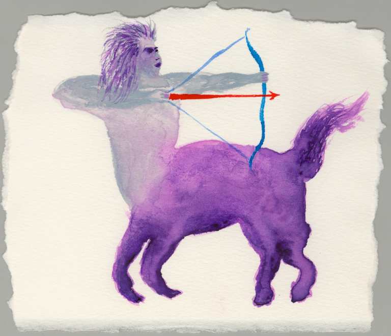 768x661 Sagittarius Time Seek The Meaning Of Life - Sagittarius Watercolor