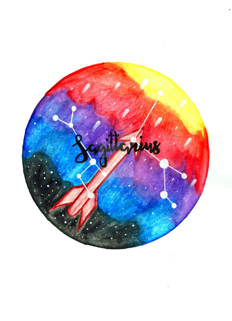 759x1053 Sagittarius By Kasumi96 - Sagittarius Watercolor