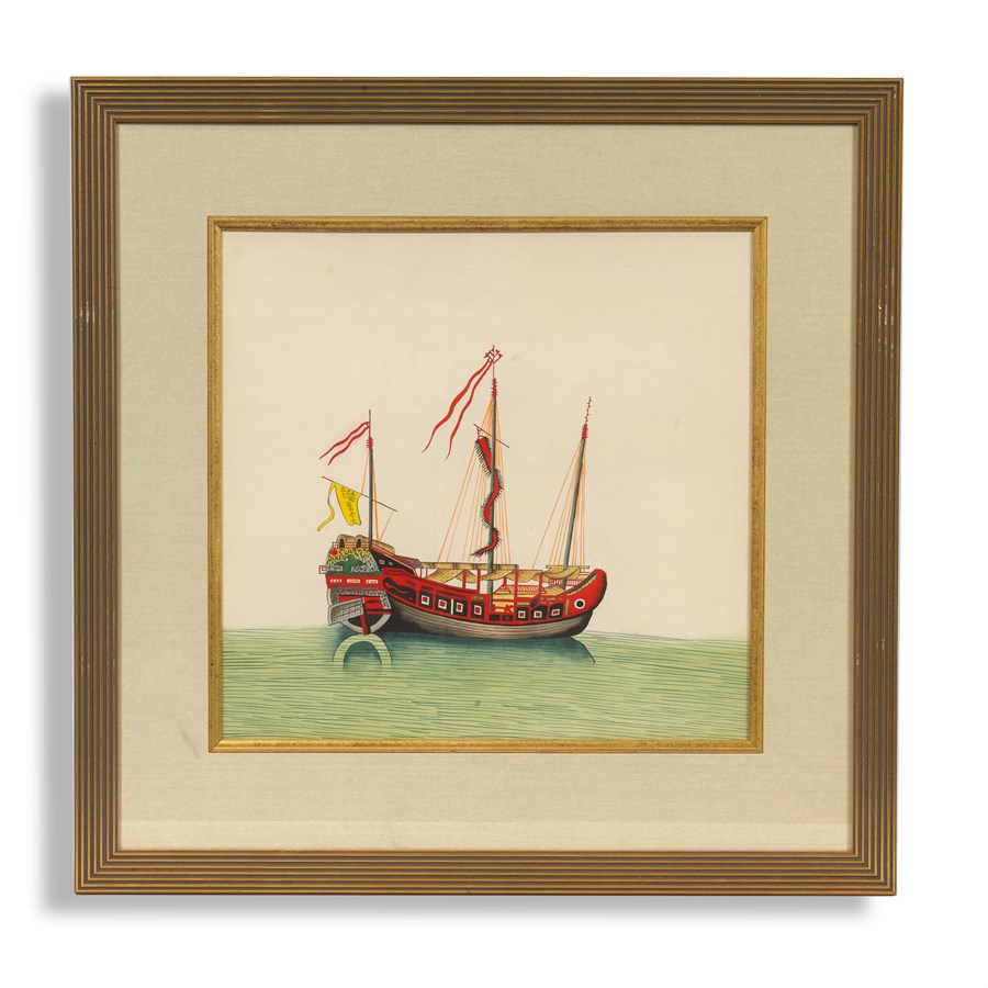 900x900 Watercolor Chin Junk Sailboat Paintings Paintings Amp Prints - Sailboat Paintings Watercolor