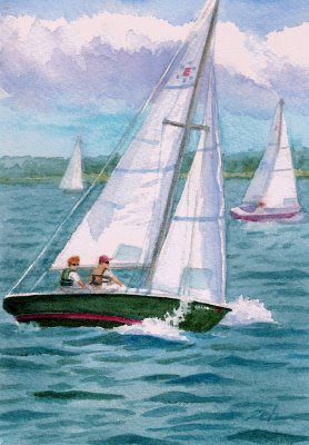 278x400 Zeh Original Art Blog Watercolor And Oil Paintings Sailing - Sailboat Paintings Watercolor