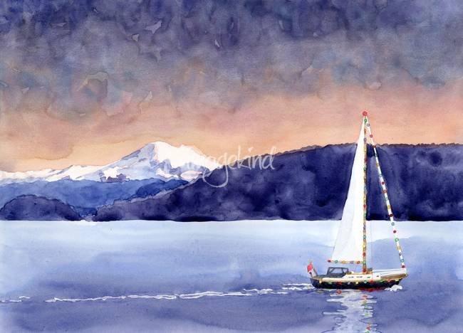 650x468 Stunning Sailboat Watercolor Painting Reproductions For Sale On - Sailboat Watercolor