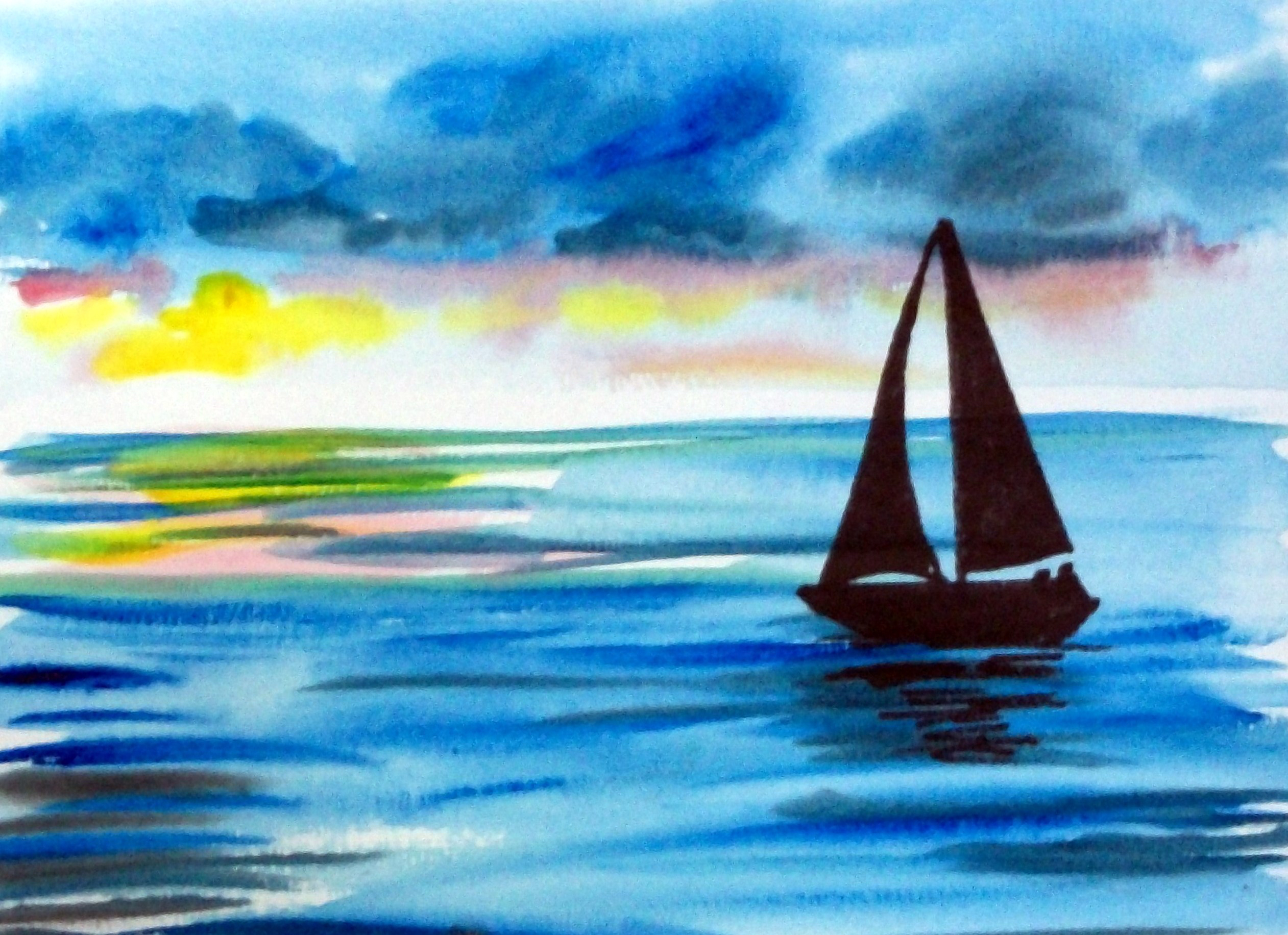 2523x1832 Watercolor Wednesday Sailing - Sailboat Watercolor