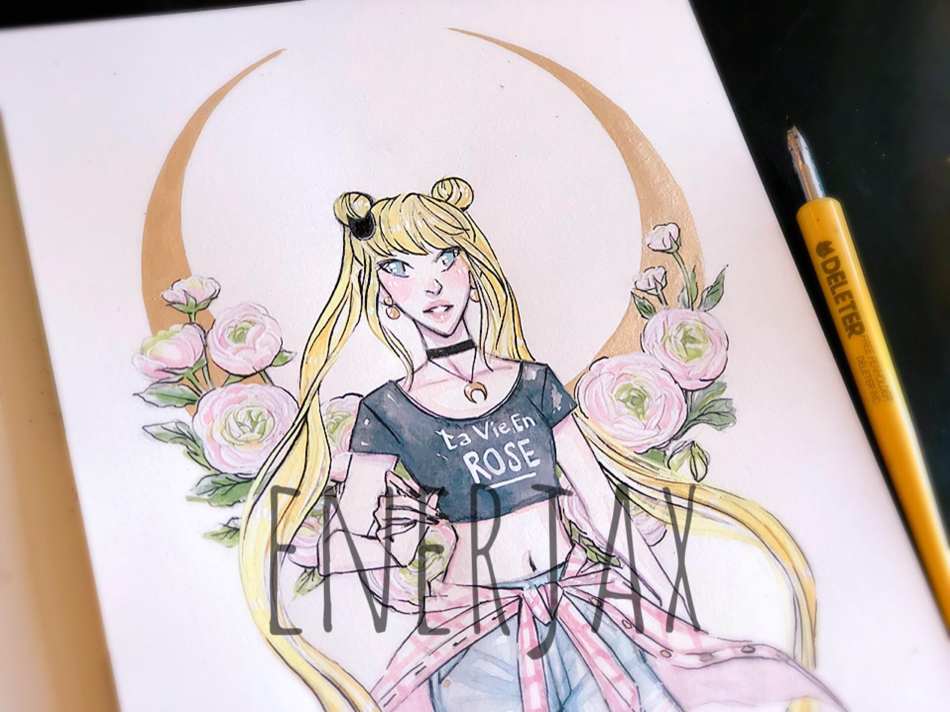 1917x1438 Sailor Moon - Sailor Moon Watercolor