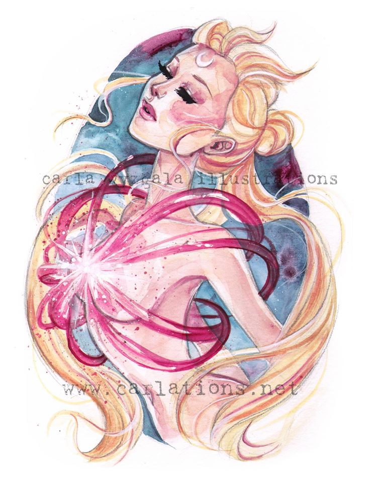 742x960 Sailor Moon Watercolor Fan Art - Sailor Moon Watercolor