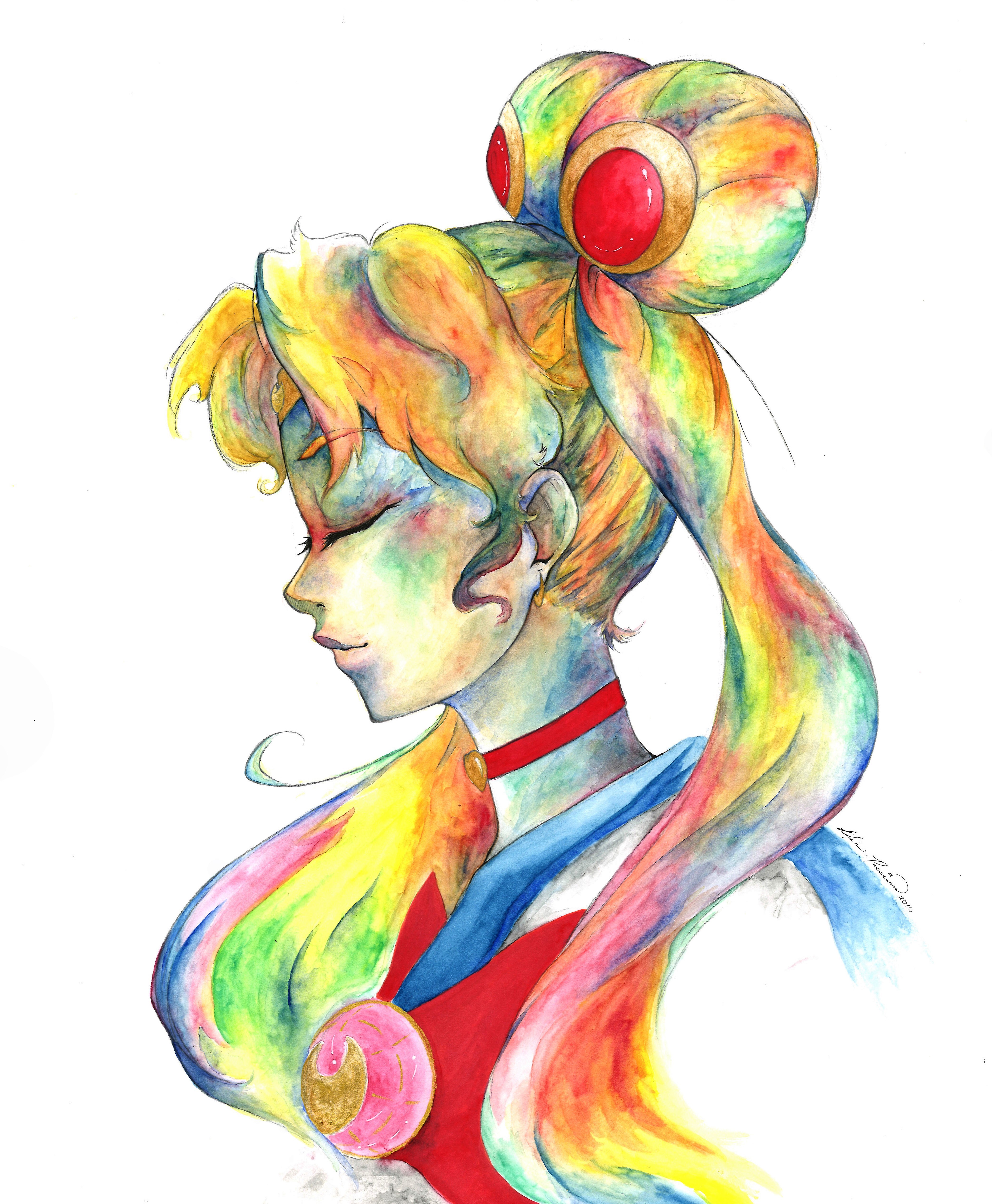 4170x5064 Sailor Moon Watercolor On Storenvy - Sailor Moon Watercolor