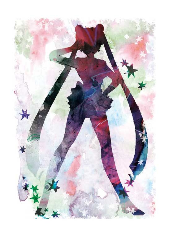 546x772 Sailor Moon, Watercolor Digital Print Art Amp Decor - Sailor Moon Watercolor