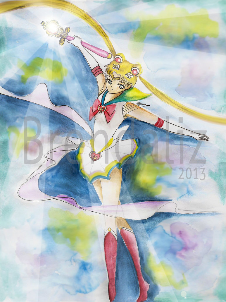 773x1032 Super Sailor Moon Watercolor By Beyond Brendabb - Sailor Moon Watercolor
