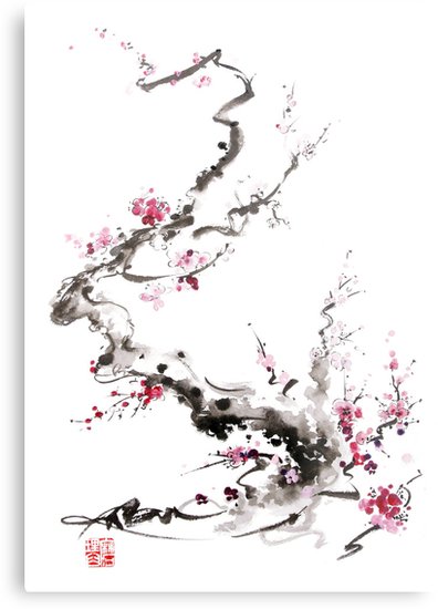 Sakura Tree Watercolor at PaintingValley.com | Explore collection of ...