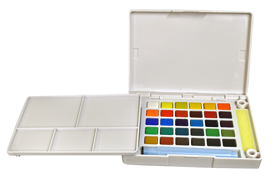 950x639 Sakura Koi Watercolors 30 Color Pocket Field Sketch Box - Sakura Watercolor