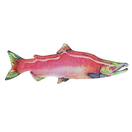 450x450 Black Forest Decor Sockeye Salmon Watercolor Glass Platter Amazon - Salmon Watercolor