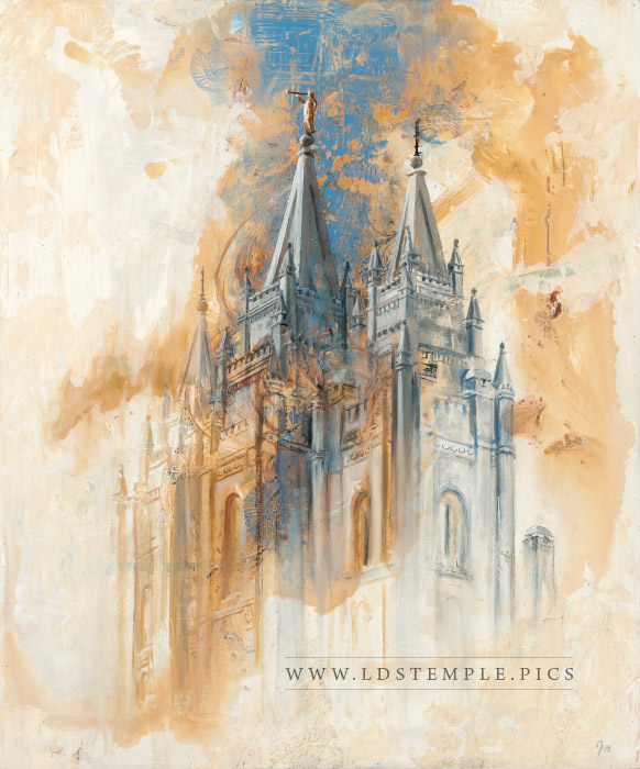 582x700 Salt Lake Temple Pictures Lds Temple Pictures - Salt Lake Temple Watercolor
