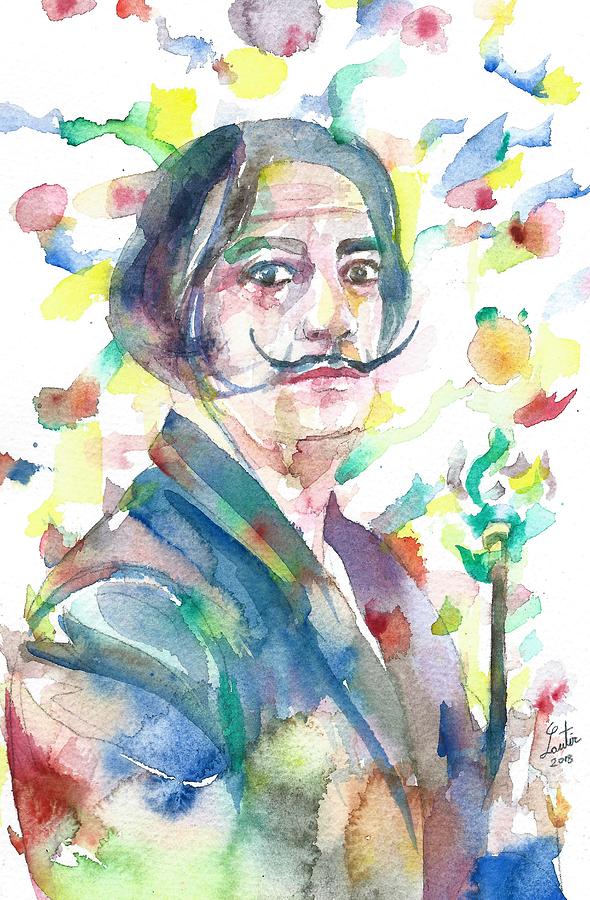 590x900 Salvador Dali - Salvador Dali Watercolor
