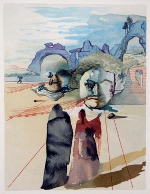 310x400 Daily Eagle - Salvador Dali Watercolor