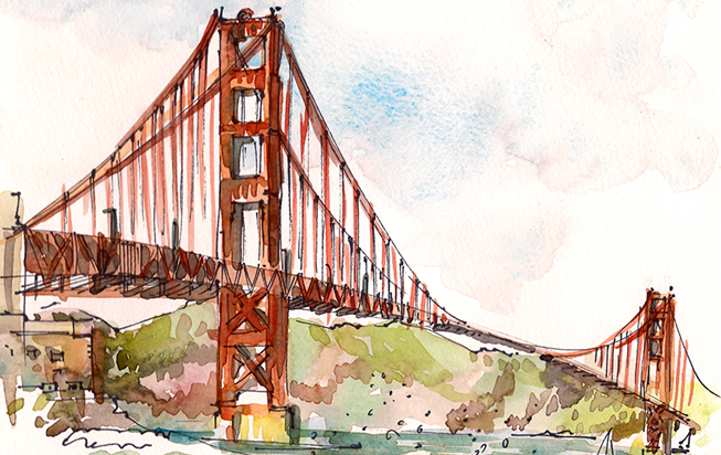653x412 San Francisco Suhita Shirodkar - San Francisco Watercolor