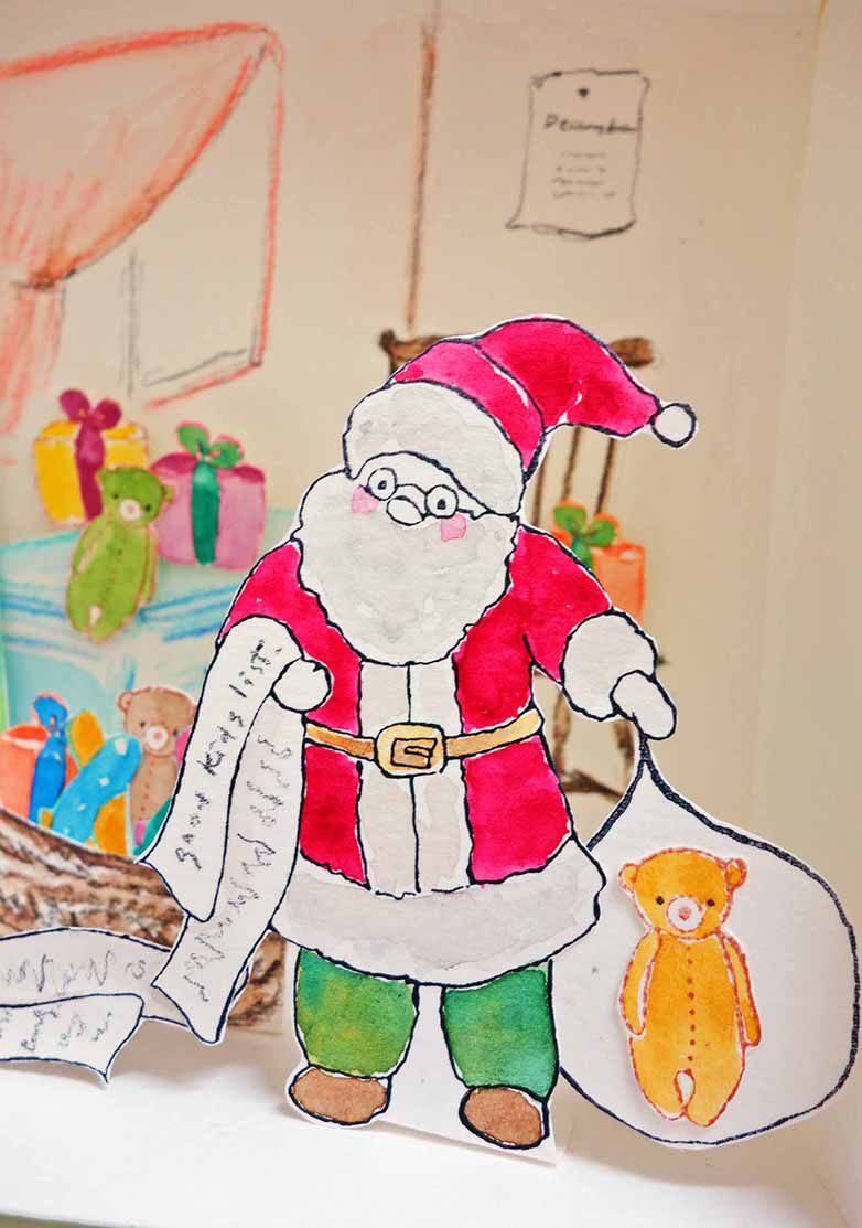 782x1113 A Super Busy Man~~santa Claus ) - Santa Claus Watercolor