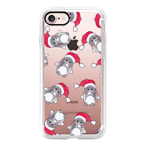 600x600 Cute Christmas Penguin And Santa Hat Watercolor Illustrations - Santa Hat Watercolor