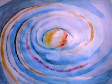 375x281 Shades Of Saturn Painting By Myrna Robinson Saatchi Art - Saturn Watercolor
