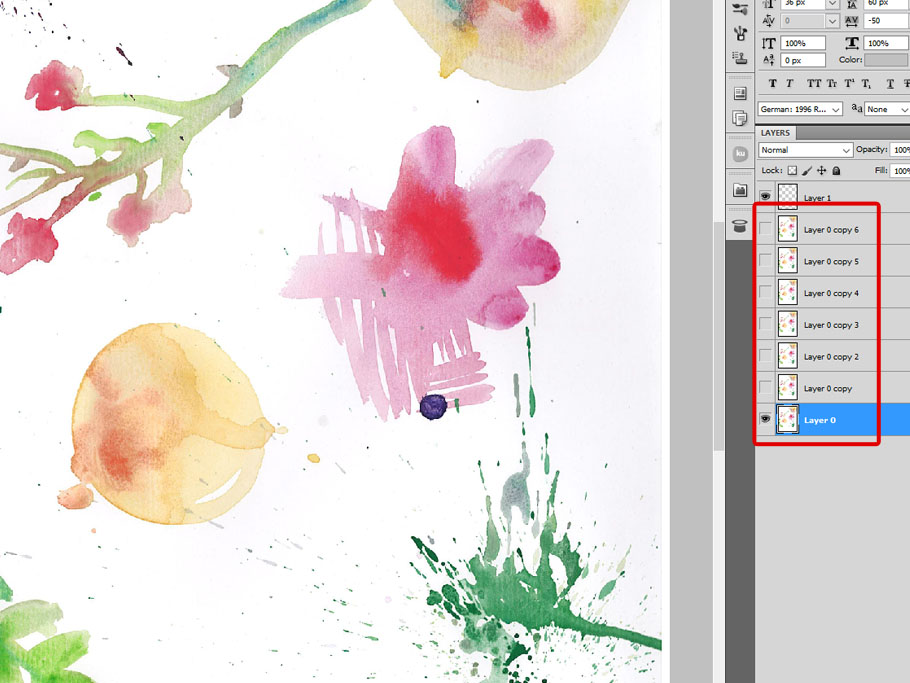 910x683 How To Create Vector Watercolor Texture And Elements In Adobe - Scanning Watercolor
