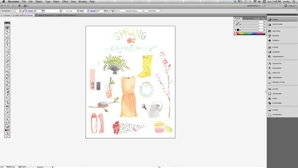 600x338 From Doodle To Artprint (A Tutorial) Jones Design Company - Scanning Watercolor