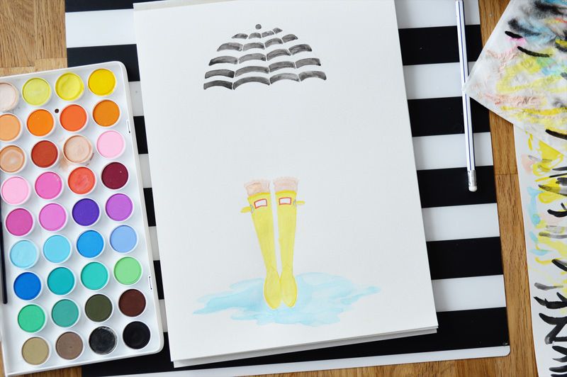 800x532 Diy Watercolor + Digital Art And A Free Printable! - Scanning Watercolor