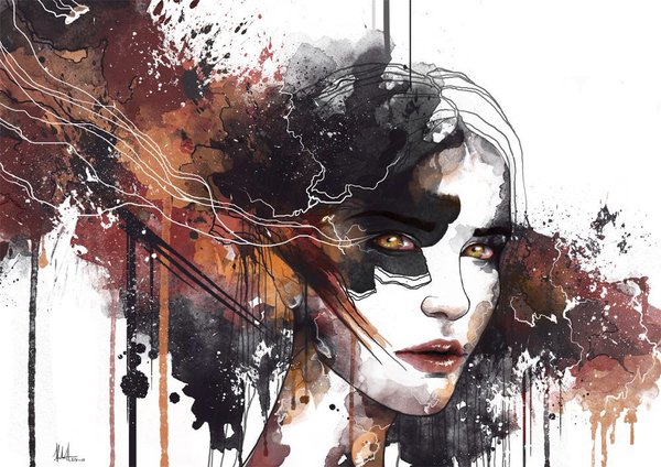 600x424 Sultan Alshaheen On Twitter Illustrations By Alexaasen - Scary Watercolor