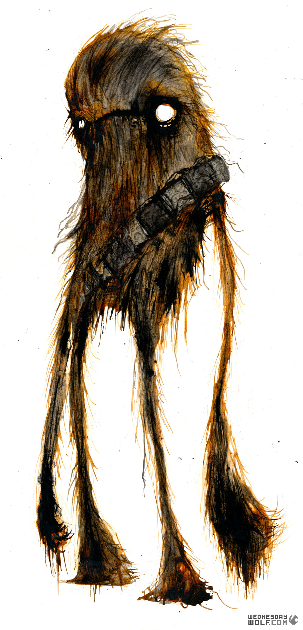 1000x2080 Creepy Awesome Paintings - Scary Watercolor