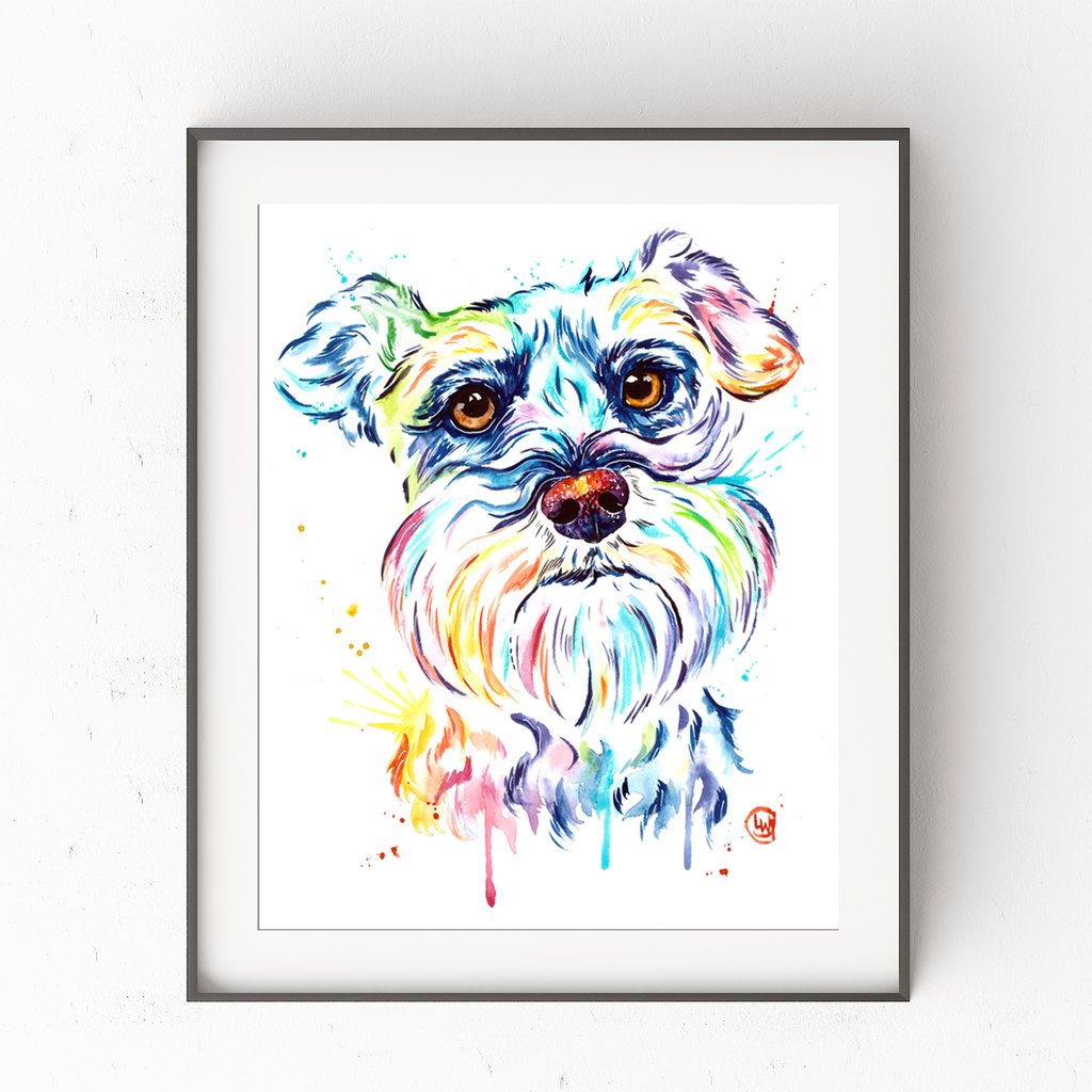 Schnauzer Watercolor At Paintingvalley.com 