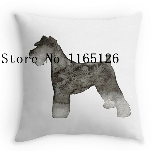 507x491 Hot Pillow Cases Cool Miniature Schnauzer Watercolor Two Sides - Schnauzer Watercolor