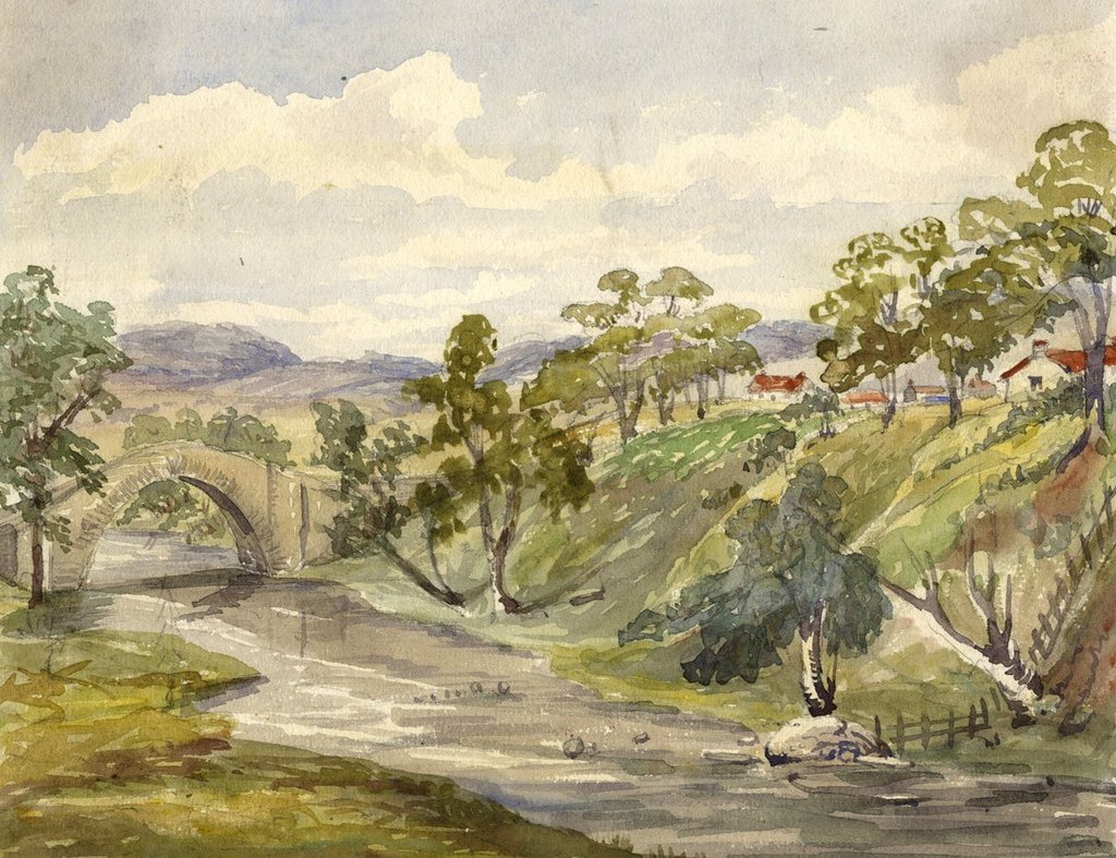 1024x787 River Valley, Scotland - Scotland Watercolor