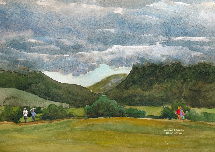 750x531 Scotland 4, Watercolor Jeanne Conway Illustrations Jeanne Conway - Scotland Watercolor