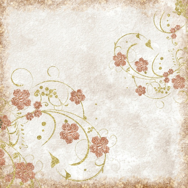 650x650 Fresh Flowers Watercolor Scrapbook Background Material, Template - Scrapbook Watercolor