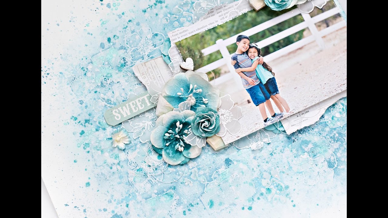 1280x720 Watercolor Background For Scrapbook Pages - Scrapbook Watercolor