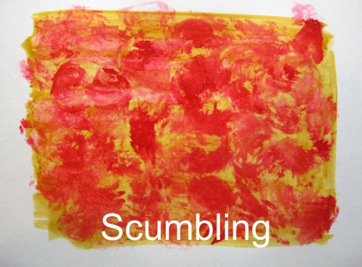 520x384 Basic Brushstroke Types With Examples Feltmagnet - Scumbling Watercolor
