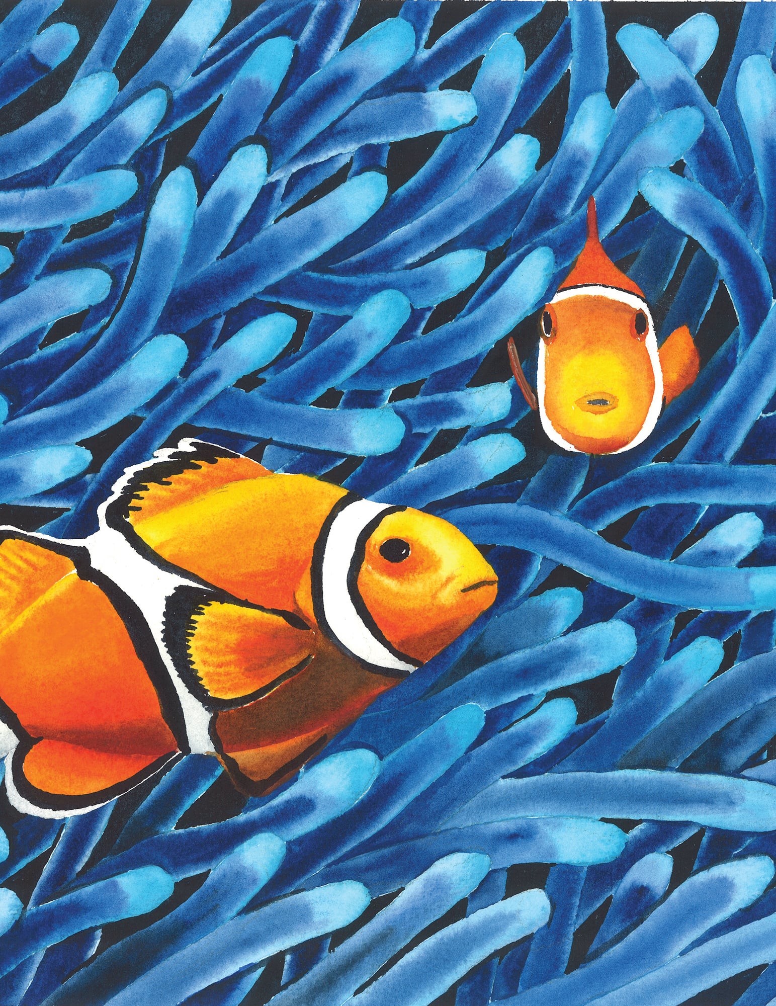 Sea Life Watercolor at PaintingValley.com | Explore collection of Sea ...