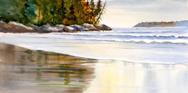 600x298 Learn How To Paint Seascapes In Watercolor With Grant Fuller - Sea Watercolor