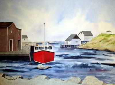 400x295 Seaside Retreat Original Watercolor Painting - Seaside Watercolor Paintings