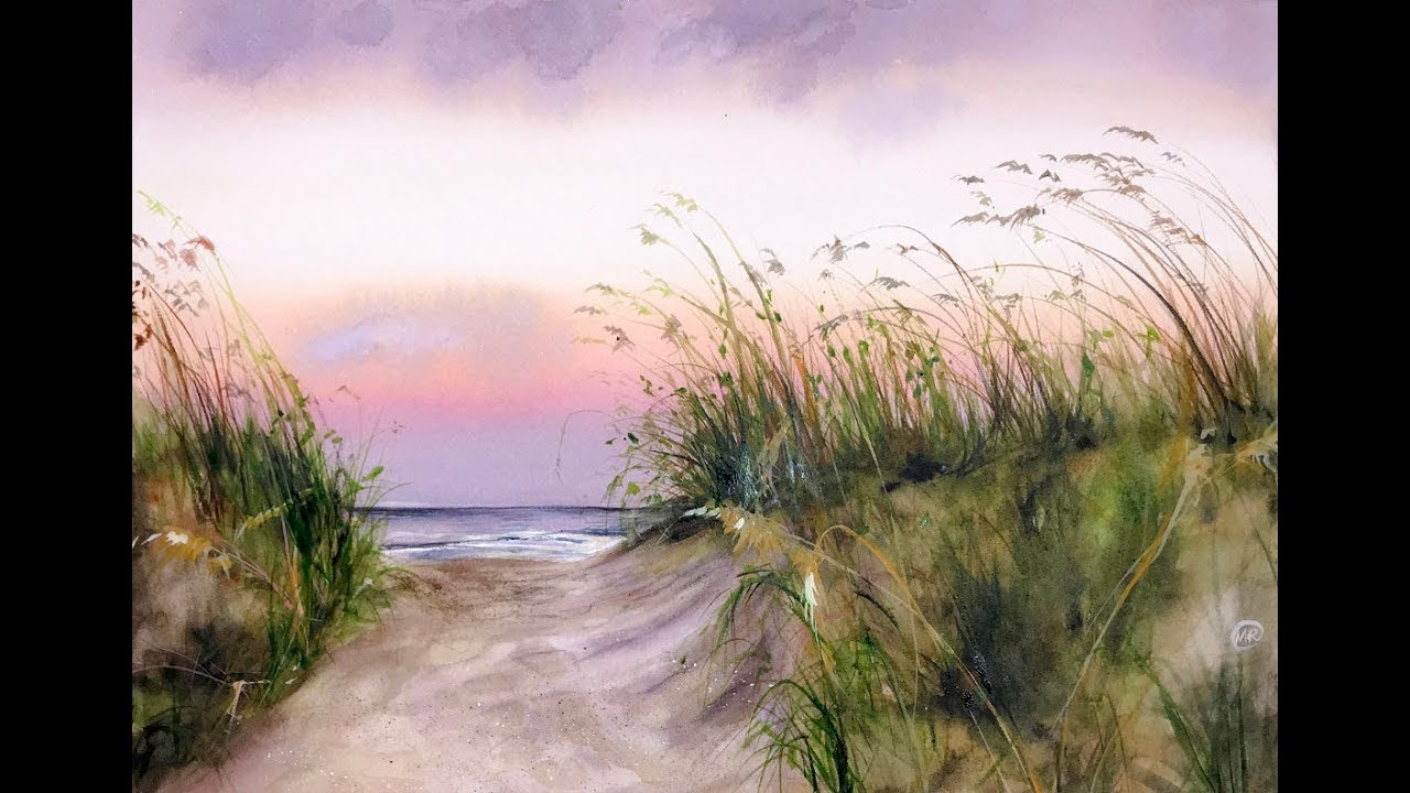 1280x720 Seaside Watercolor Painting Demonstration - Seaside Watercolor Paintings