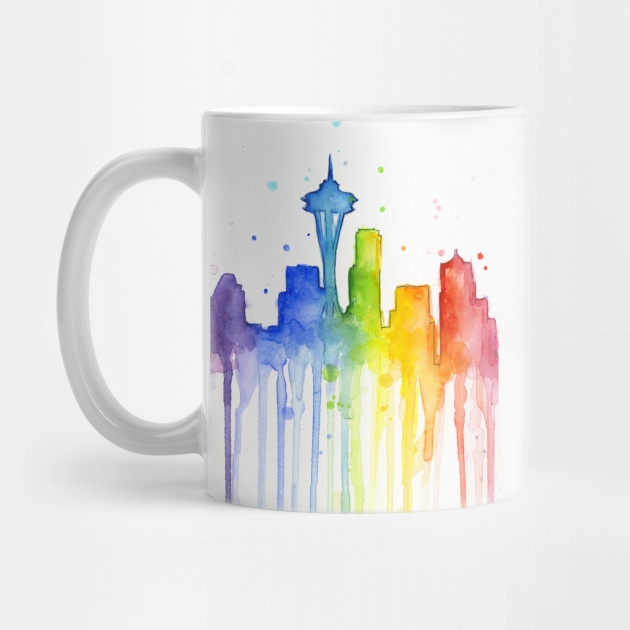 630x630 Seattle Watercolor Rainbow - Seattle Watercolor